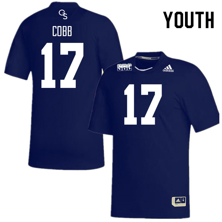 Youth #17 Dalen Cobb Georgia Southern Eagles College Football Jerseys Stitched Sale-Navy